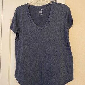 EUC So Favorite V-Neck Heather Navy Tee